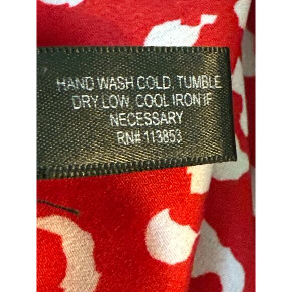 Aqua red white animal print summer mini dress size Small - Picture 4 of 15